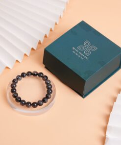 HUYỀN THIÊN BẢO | Vòng Thạch Anh Tóc Đen Hạt Trơn HUYỀN THIÊN BẢO | Vòng Thạch Anh Tóc Đen Hạt Trơn