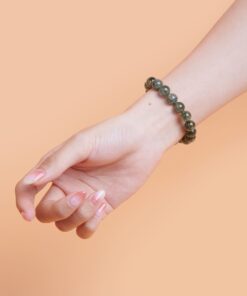 HUYỀN THIÊN BẢO | Vòng Thạch Anh Tóc Xanh Hạt Trơn HUYỀN THIÊN BẢO | Vòng Thạch Anh Tóc Xanh Hạt Trơn