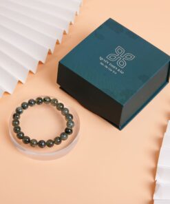 HUYỀN THIÊN BẢO | Vòng Thạch Anh Tóc Xanh Hạt Trơn HUYỀN THIÊN BẢO | Vòng Thạch Anh Tóc Xanh Hạt Trơn