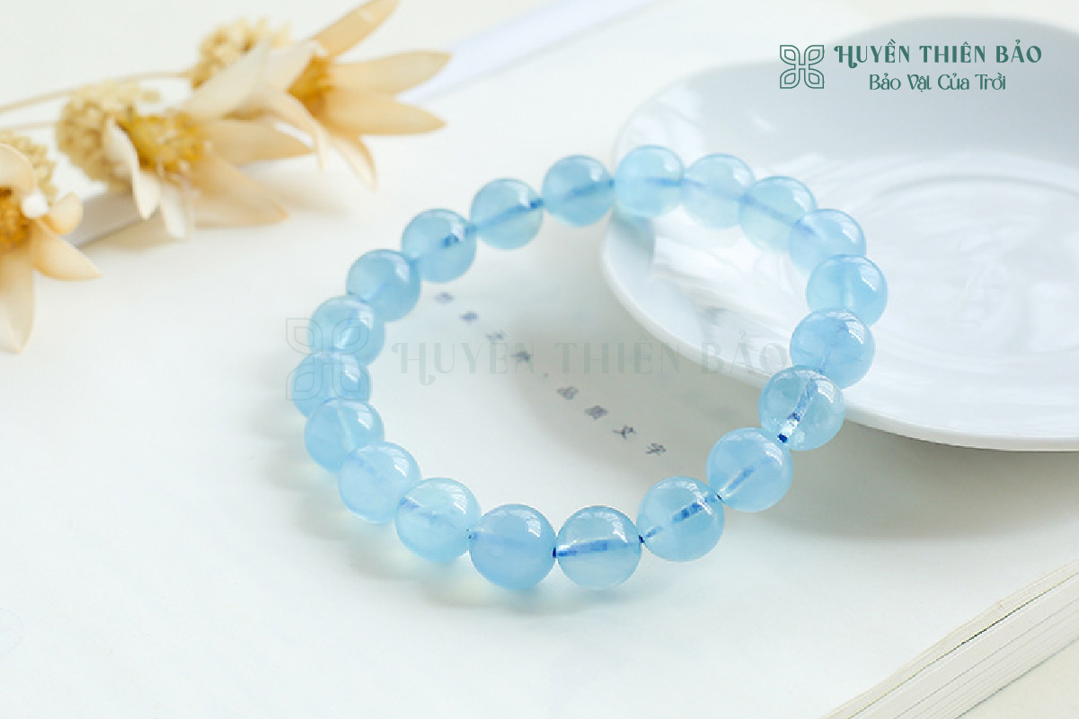 Vòng tay đá Aquamarine