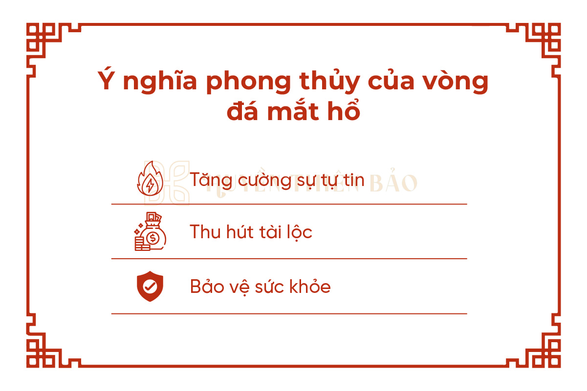 Ý nghĩa phong thủy của vòng đá mắt hổ