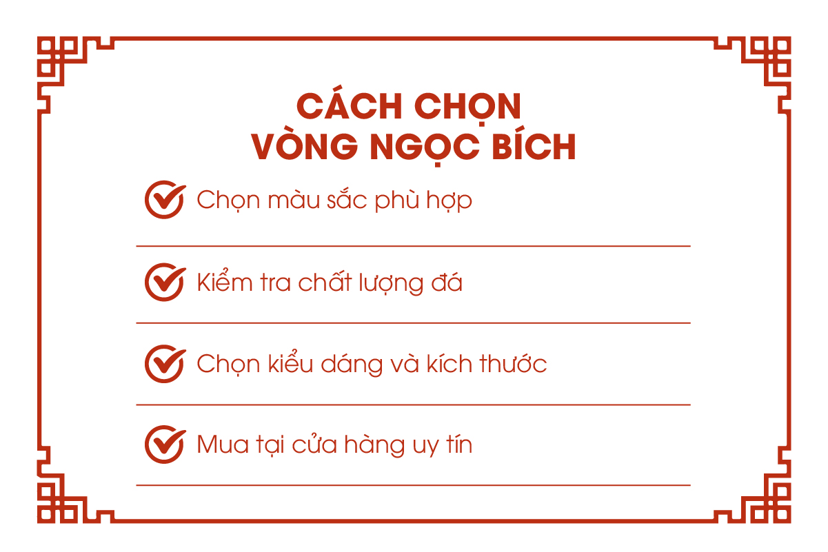 Cách chọn vòng đeo tay ngọc bích