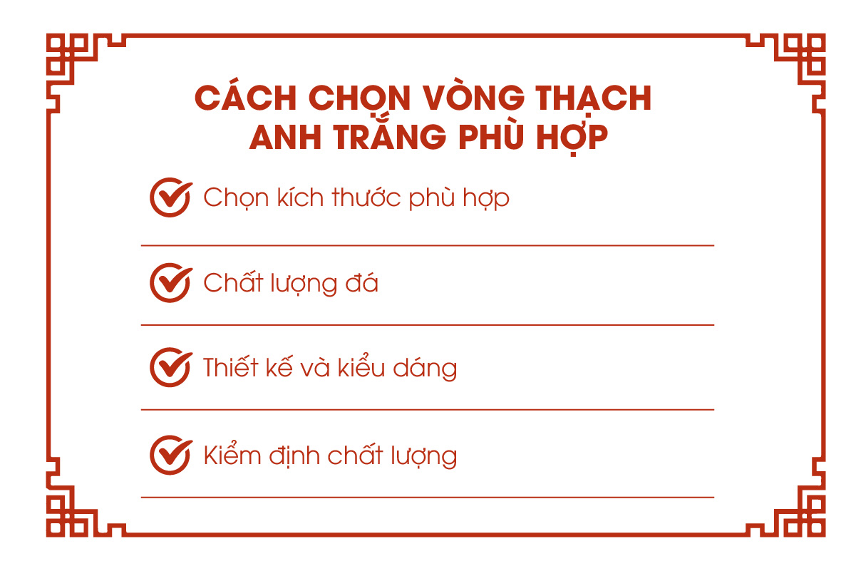 Cách chọn vòng tay thạch anh trắng phù hợp