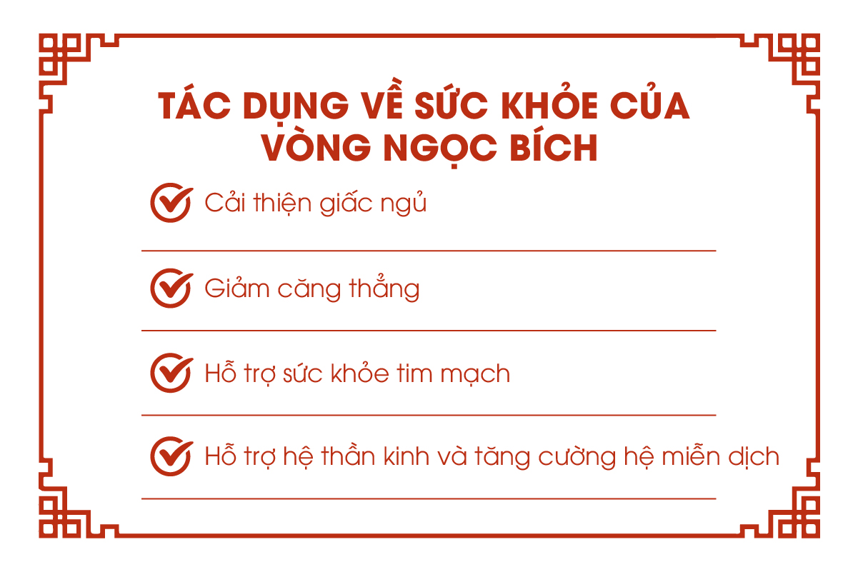 Tác dụng về sức khỏe của vòng ngọc bích