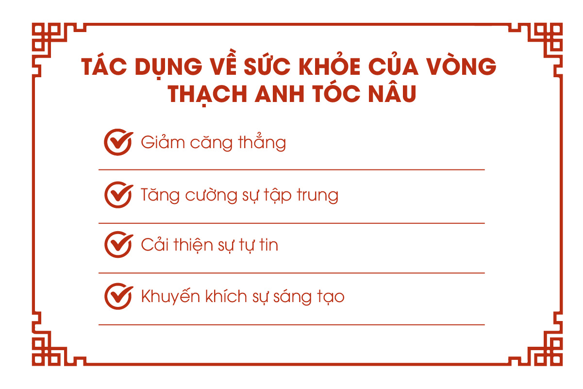 Tác dụng về sức khỏe của vòng thạch anh tóc nâu