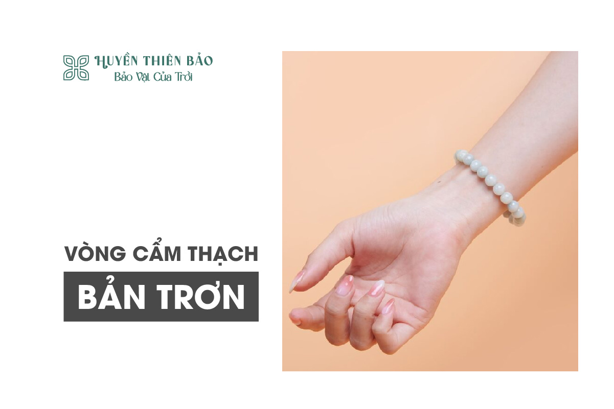 Vòng cẩm thạch hạt trơn
