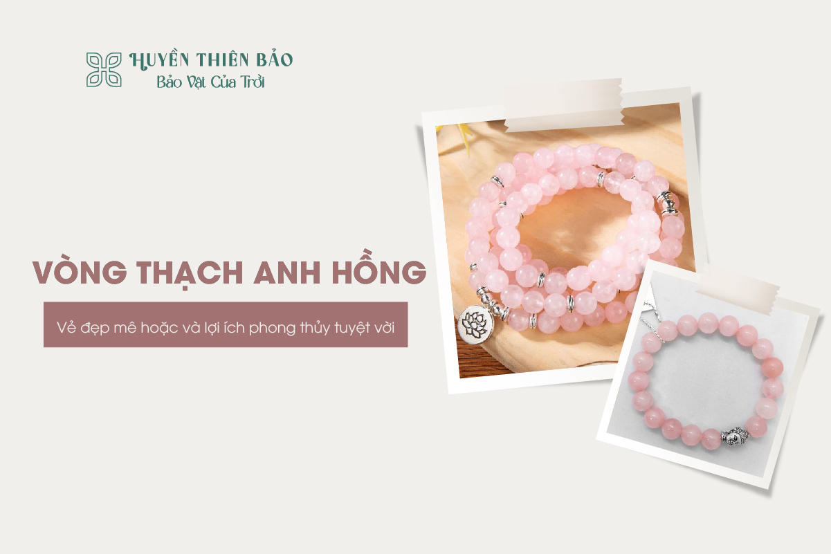 Vòng thạch anh hồng