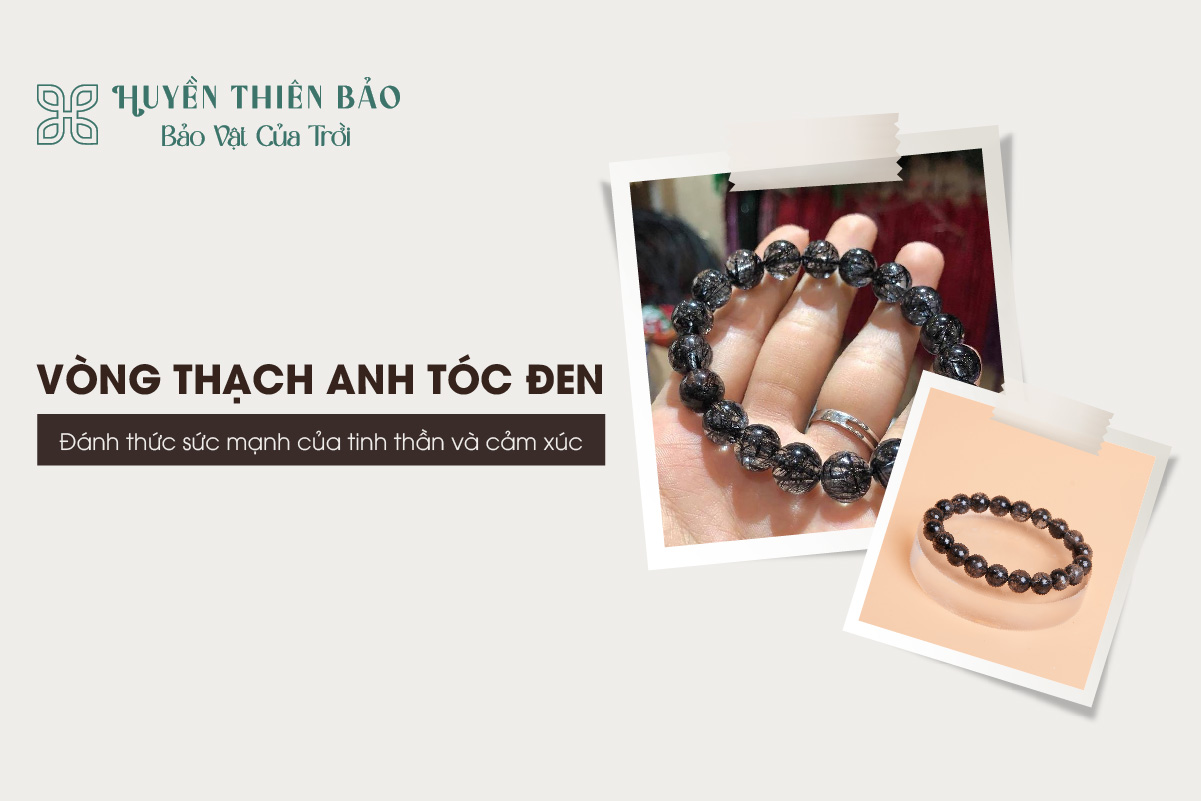 Vòng thạch anh tóc đen