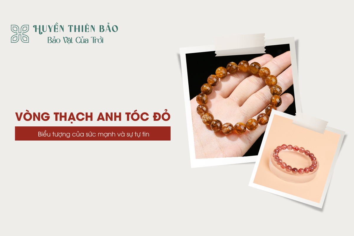 Vòng thạch anh tóc đỏ