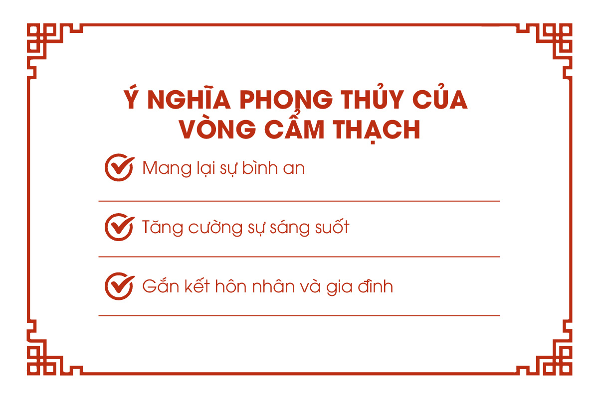 Ý nghĩa phong thủy của vòng cẩm thạch